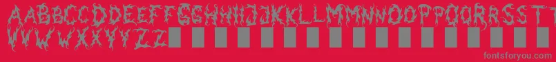 DarkGarden Font – Gray Fonts on Red Background