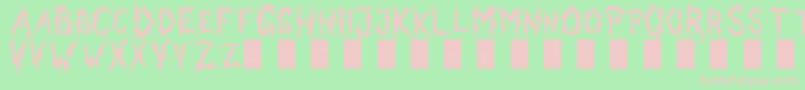 DarkGarden Font – Pink Fonts on Green Background