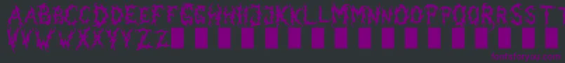 Police DarkGarden – polices violettes sur fond noir