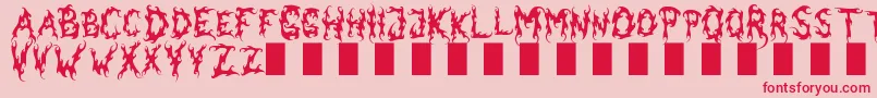 fuente DarkGarden – Fuentes Rojas Sobre Fondo Rosa
