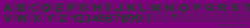 WaitAndBleed Font – Black Fonts on Purple Background