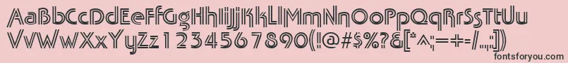 TabathafrescoRegular Font – Black Fonts on Pink Background