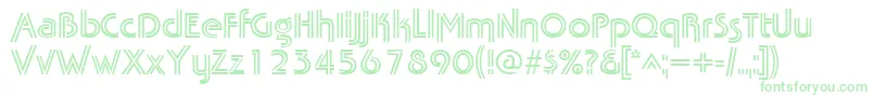 TabathafrescoRegular Font – Green Fonts on White Background