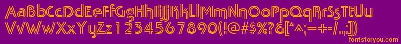 Lisätietoja TabathafrescoRegular-fontista TabathafrescoRegular-fontti – oranssit fontit violetilla taustalla