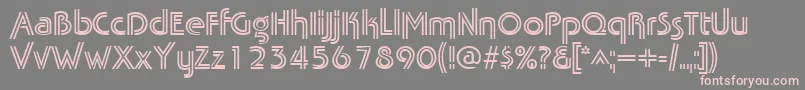 TabathafrescoRegular Font – Pink Fonts on Gray Background