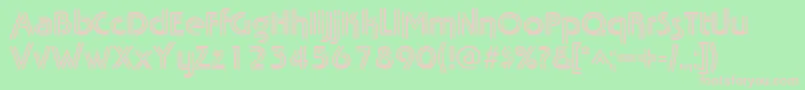 Police TabathafrescoRegular – polices roses sur fond vert