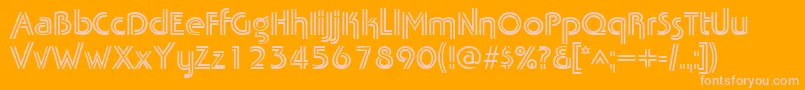 TabathafrescoRegular Font – Pink Fonts on Orange Background