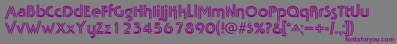 TabathafrescoRegular Font – Purple Fonts on Gray Background