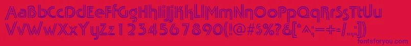 TabathafrescoRegular Font – Purple Fonts on Red Background