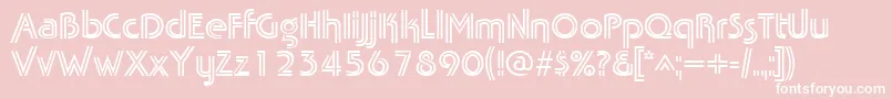 TabathafrescoRegular Font – White Fonts on Pink Background