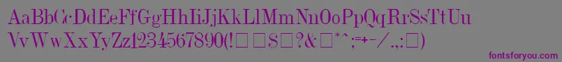 Dubielplain Font – Purple Fonts on Gray Background