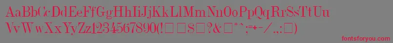 Weitere Informationen zur Dubielplain-Schriftart Dubielplain-Schriftart – Rote Schriften auf grauem Hintergrund