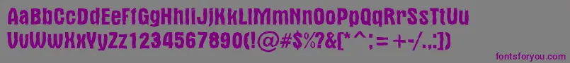 AltBr Font – Purple Fonts on Gray Background