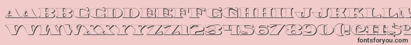 Legalv23D Font – Black Fonts on Pink Background