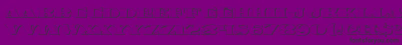 Legalv23D Font – Black Fonts on Purple Background