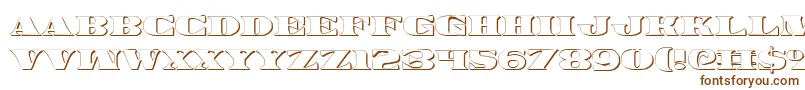 Шрифт Legalv23D – коричневые шрифты