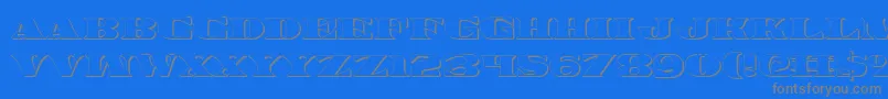 Legalv23D Font – Gray Fonts on Blue Background