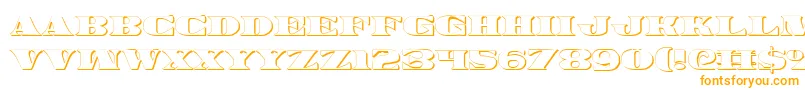 Шрифт Legalv23D – оранжевые шрифты на белом фоне