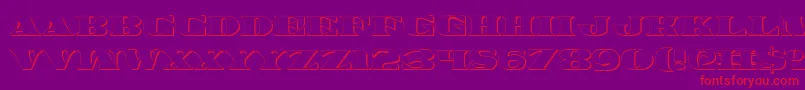 Legalv23D Font – Red Fonts on Purple Background