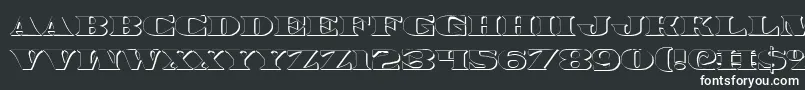 Legalv23D Font – White Fonts on Black Background