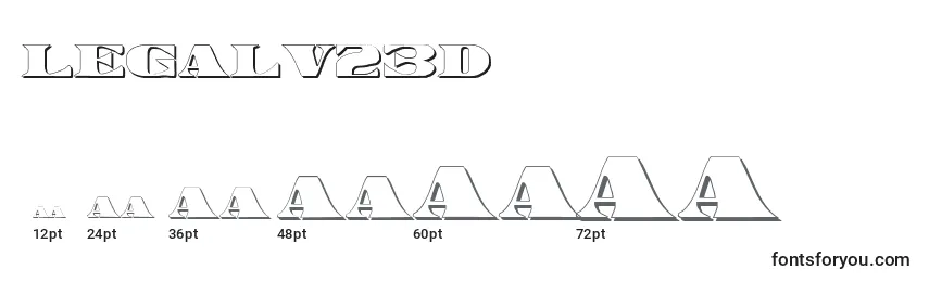 Legalv23D Font Sizes