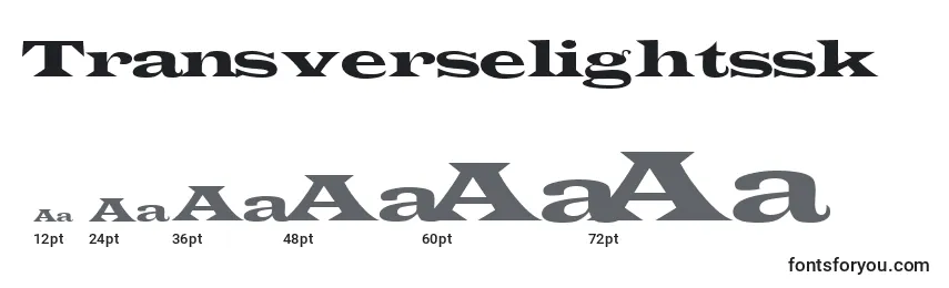 Transverselightssk Font Sizes