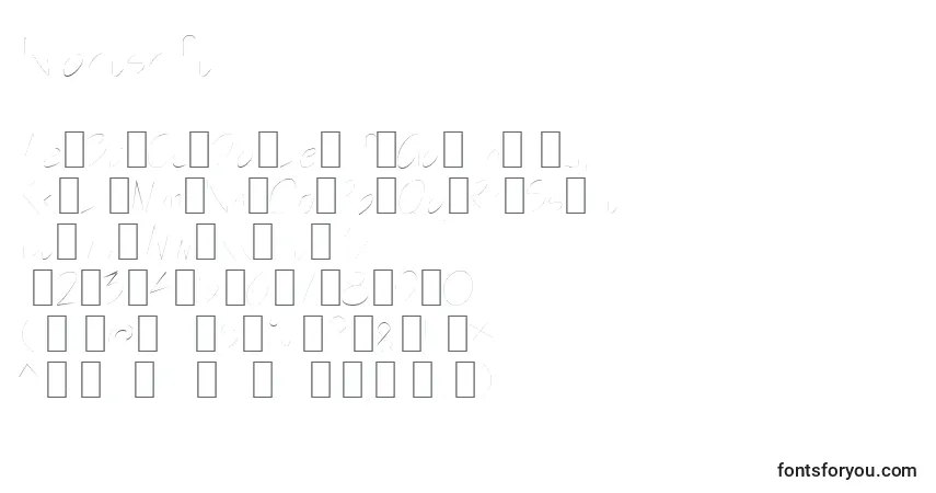 Schriftart Nightshift1 – Alphabet, Zahlen, spezielle Symbole