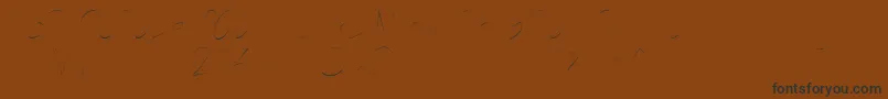Weitere Informationen zur Nightshift1-Schriftart Nightshift1-Schriftart – Schwarze Schriften auf braunem Hintergrund