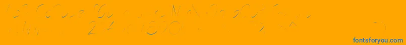 Weitere Informationen zur Nightshift1-Schriftart Nightshift1-Schriftart – Blaue Schriften auf orangefarbenem Hintergrund