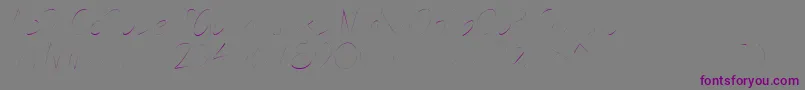 Więcej informacji o czcionce Nightshift1 Czcionka Nightshift1 – fioletowe czcionki na szarym tle