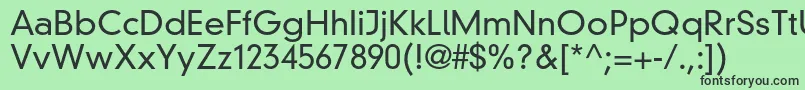 DinneuzeitgroteskstdLight Font – Black Fonts on Green Background