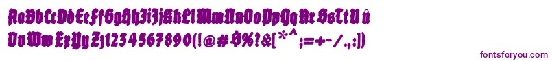 Fatfreefrax Font – Purple Fonts on White Background