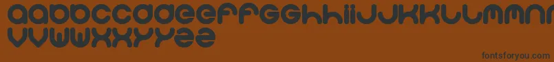 Solgas Font – Black Fonts on Brown Background