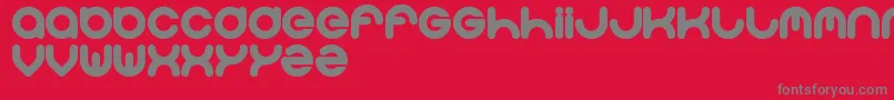 Solgas Font – Gray Fonts on Red Background