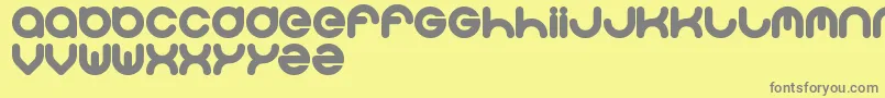 Solgas Font – Gray Fonts on Yellow Background