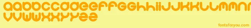 Solgas Font – Orange Fonts on Yellow Background