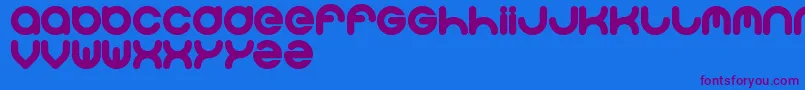 Solgas Font – Purple Fonts on Blue Background