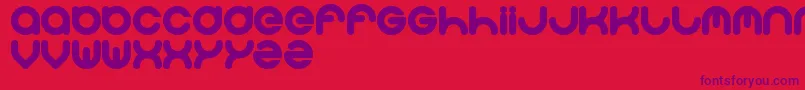 Solgas Font – Purple Fonts on Red Background