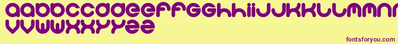 Solgas Font – Purple Fonts on Yellow Background