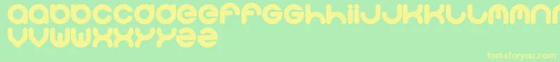 Solgas Font – Yellow Fonts on Green Background