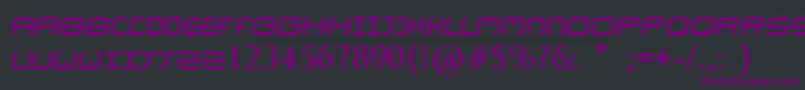 Шрифт NaturaBold – фиолетовые шрифты на чёрном фоне
