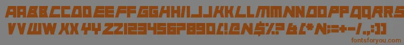 AnimalSilence Font – Brown Fonts on Gray Background