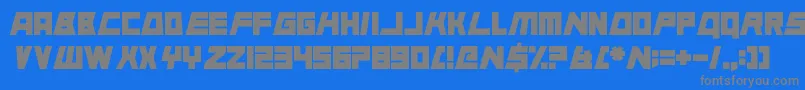 AnimalSilence Font – Gray Fonts on Blue Background