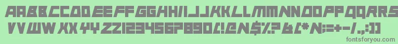 AnimalSilence Font – Gray Fonts on Green Background