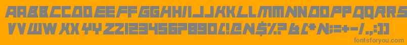 AnimalSilence Font – Gray Fonts on Orange Background