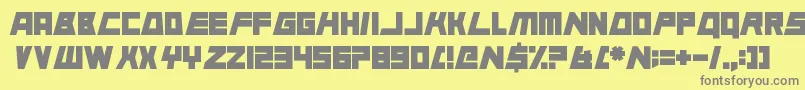 AnimalSilence Font – Gray Fonts on Yellow Background