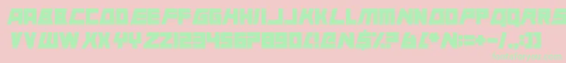 AnimalSilence Font – Green Fonts on Pink Background