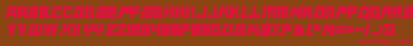 AnimalSilence Font – Red Fonts on Brown Background