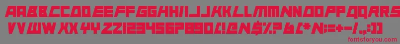 AnimalSilence Font – Red Fonts on Gray Background