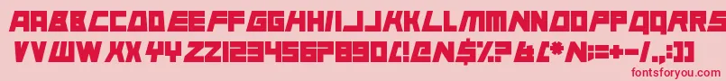 AnimalSilence Font – Red Fonts on Pink Background